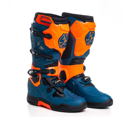 Мотоботы Scoyco MBM004 высокие оранжевые 45 pitbikemarket.ru