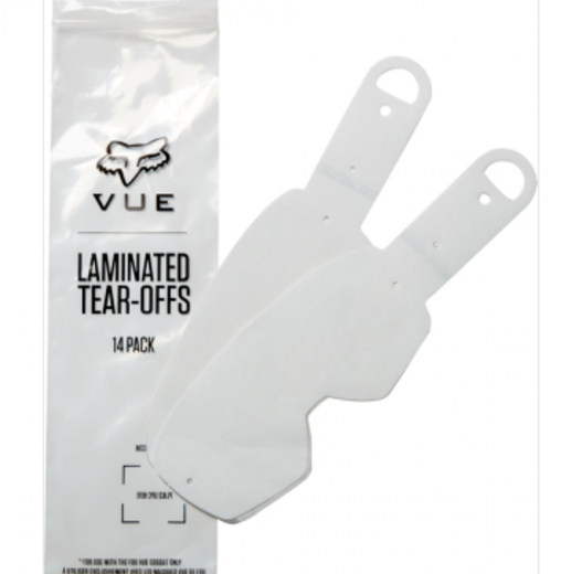Линзы отрывные Fox Vue Tear Offs Laminated Clear (23400-012-NS) pitbikemarket.ru