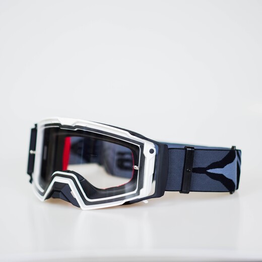 EF56 Кроссовые очки 101 HD (heavy duty) Черный/Белый pitbikemarket.ru
