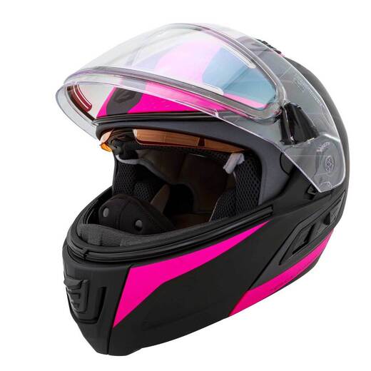 Шлем снегоходный ZOX Condor Parkway стекло с электроподогревом (розовый/черный, S) pitbikemarket.ru