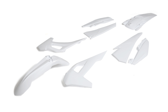 Комплект пластика для эндуро мотоцикла BRZ H6 (без фары) белый pitbikemarket.ru
