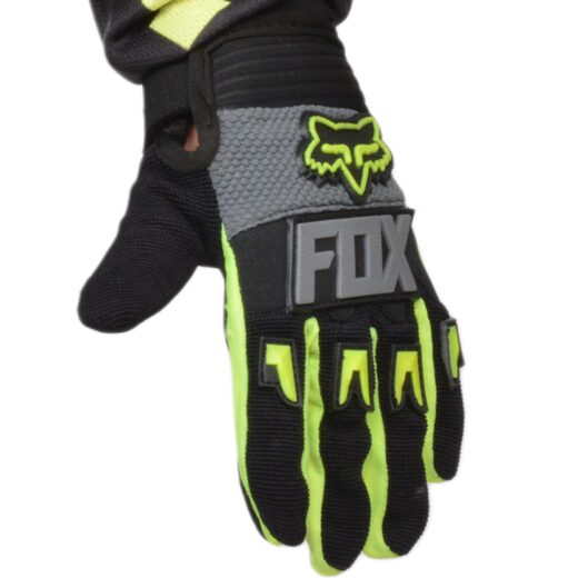 Перчатки мото (детские) FOX №2 Neon-Green/White (16 см/8-9 лет) мотокросс pitbikemarket.ru