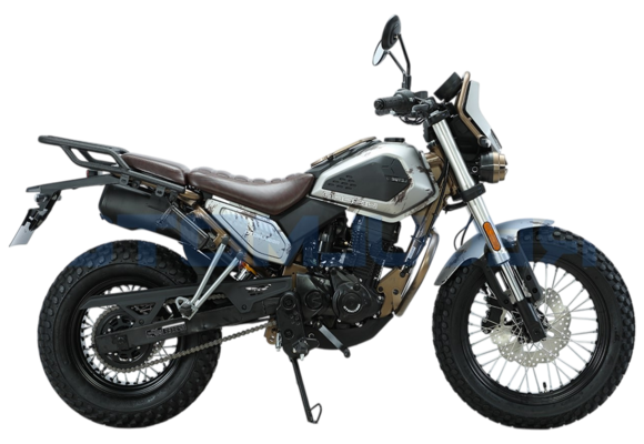 Мотоцикл Regulmoto WIZARD Серебро/Коричневый pitbikemarket.ru