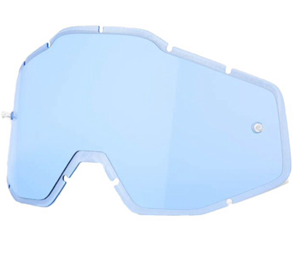 Линза 100% Racecraft/Accuri/Strata Anti-Fog Injected Blue (51004-002-02) pitbikemarket.ru