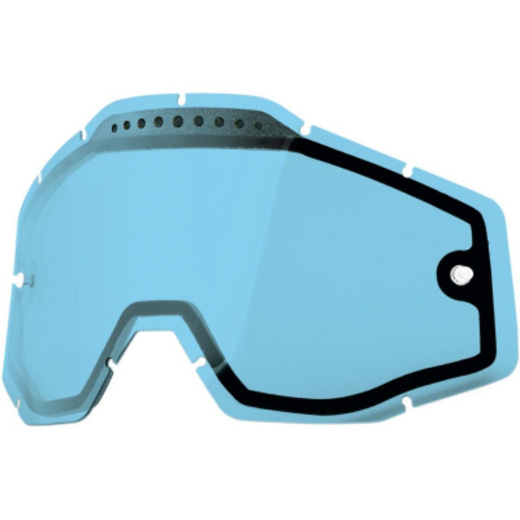Линза 100% Racecraft/Accuri/Strata Vented Dual Pane Lens Anti-Fog Blue  (51006-002-02) pitbikemarket.ru