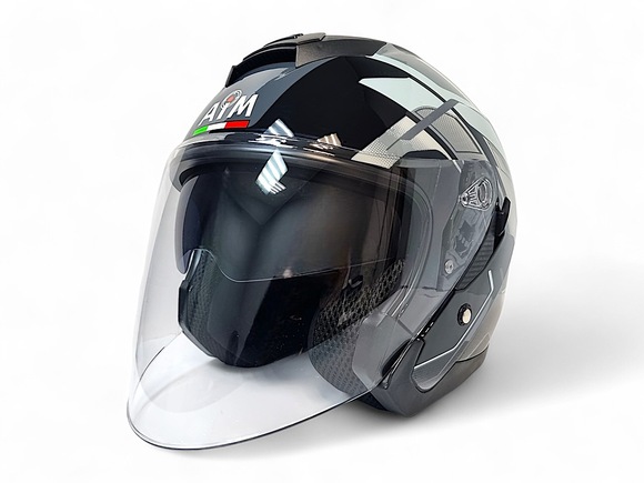 Шлем AiM JK526 Grey/Black, XXXL pitbikemarket.ru