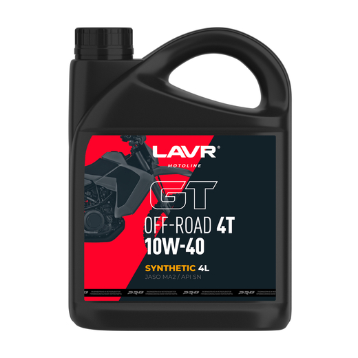Моторное масло LAVR МОТО GT OFF ROAD 4T 10W-40 (4л) pitbikemarket.ru