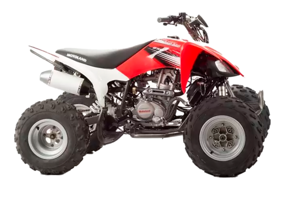 Квадроцикл Motoland 250S Красно-белый pitbikemarket.ru